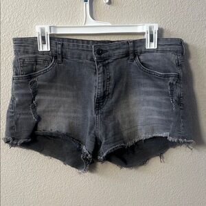 Gray Denim Women's Shorts